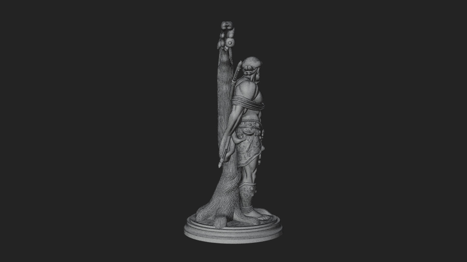 Saint Sebastian With Arrows Statue Design 2 3D Print Model 3D Model