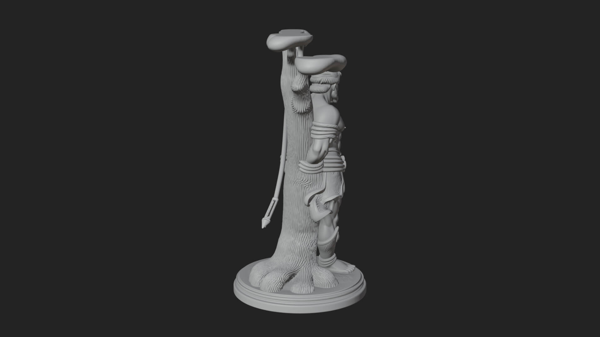 Saint Sebastian With Arrows Statue Design 3 3D Print Model 3D Model