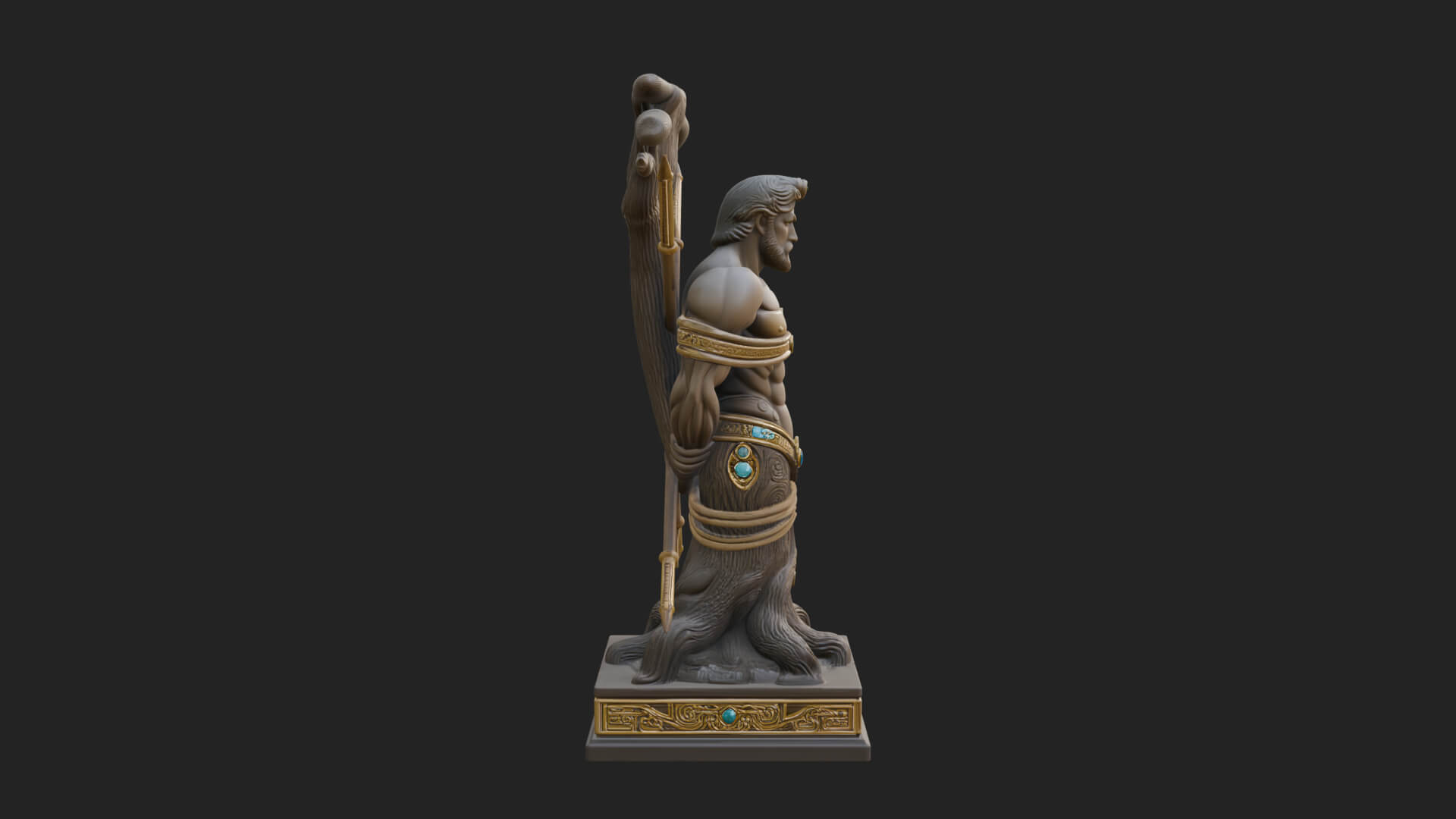 Saint Sebastian With Arrows Statue Design 4 3D Print Model 3D Model