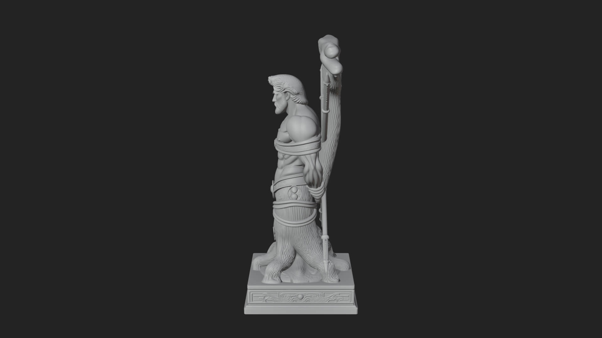 Saint Sebastian With Arrows Statue Design 4 3D Print Model 3D Model