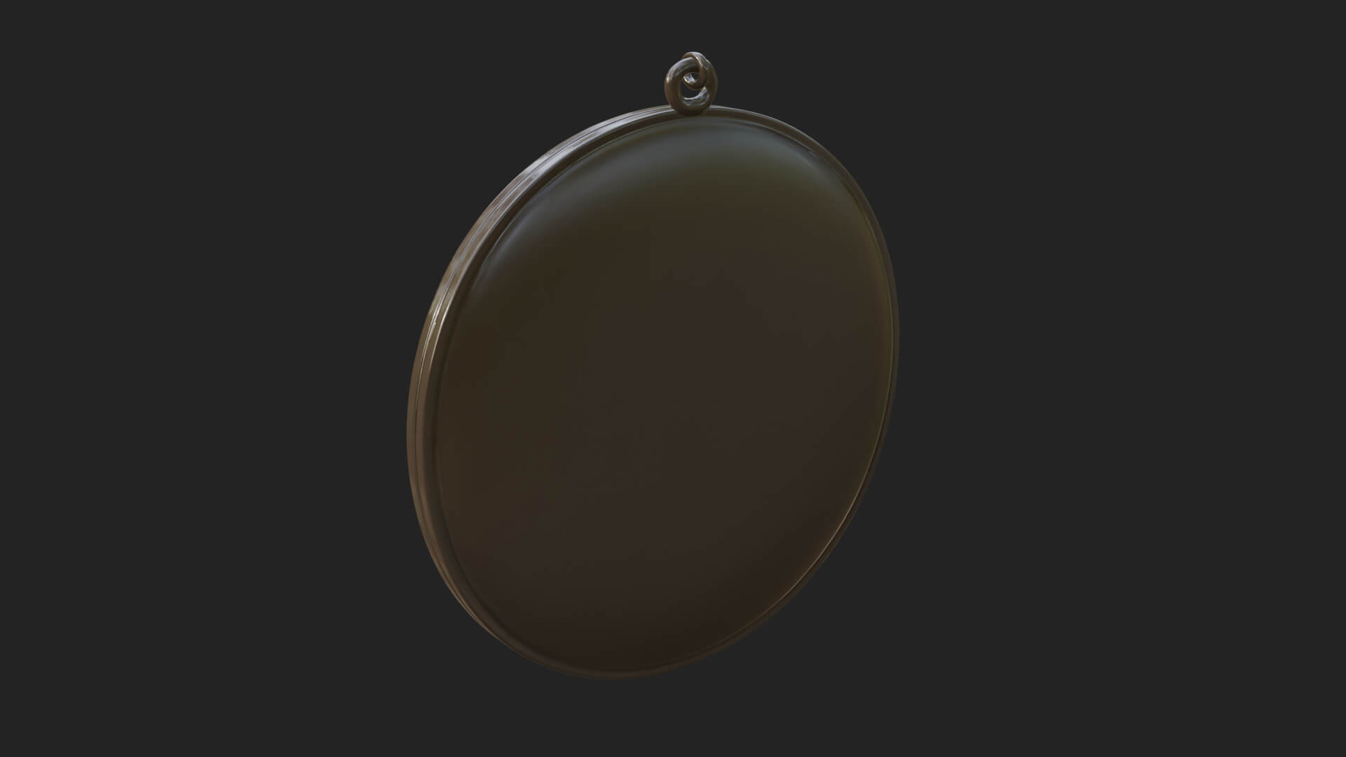 Saint with Child Oval Relief Plaque Design 3 3D Print 3D Model
