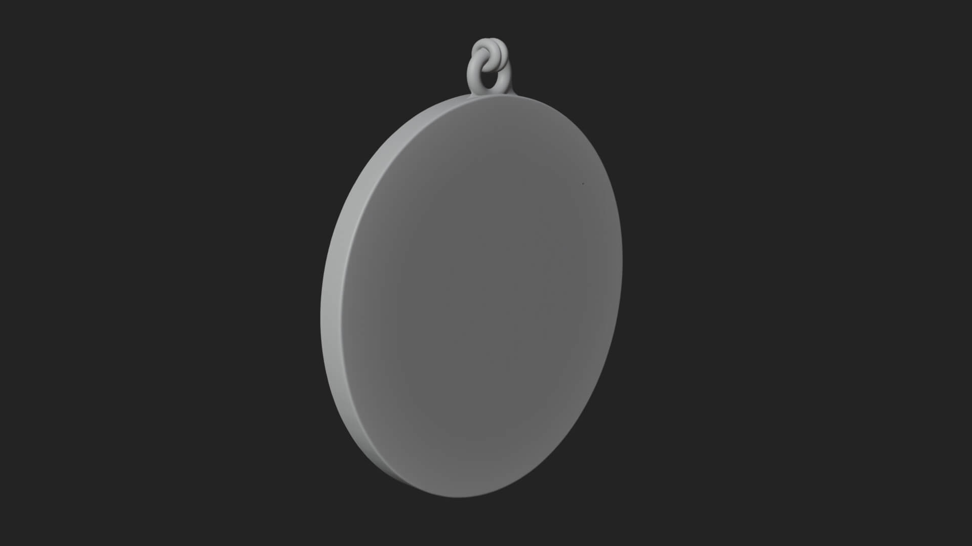 Saint with Sword Oval Relief Plaque Design 3 3D Print 3D Model