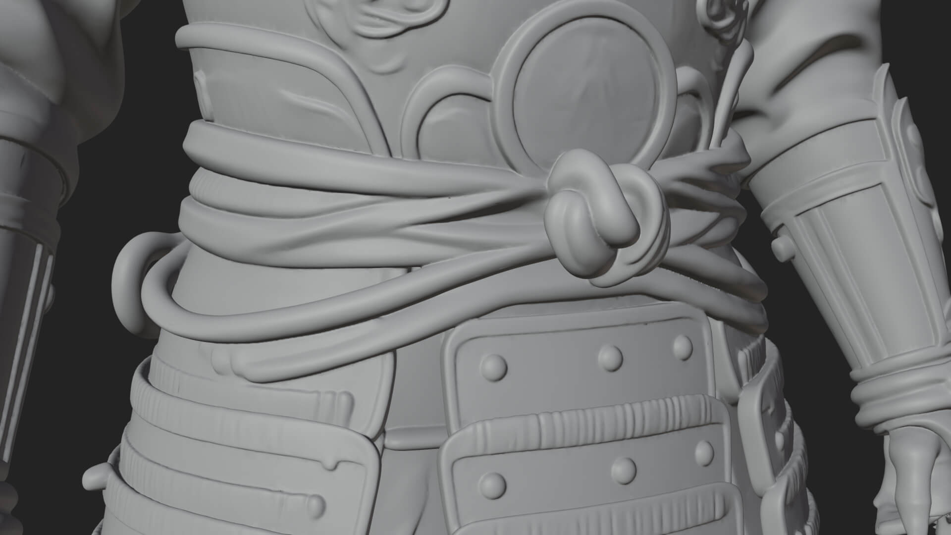 Samurai Armor Display Statue Design 10 3D Print Model 3D Model