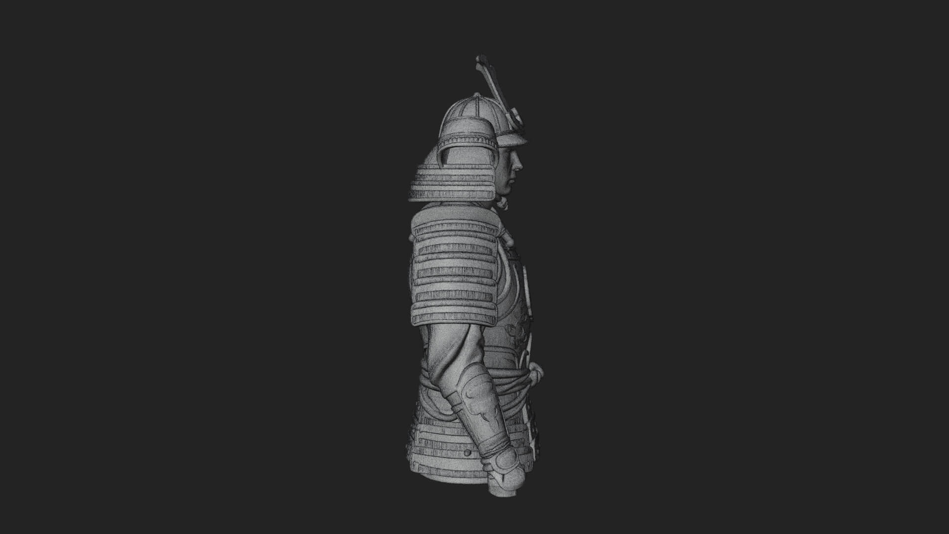 Samurai Armor Display Statue Design 10 3D Print Model 3D Model