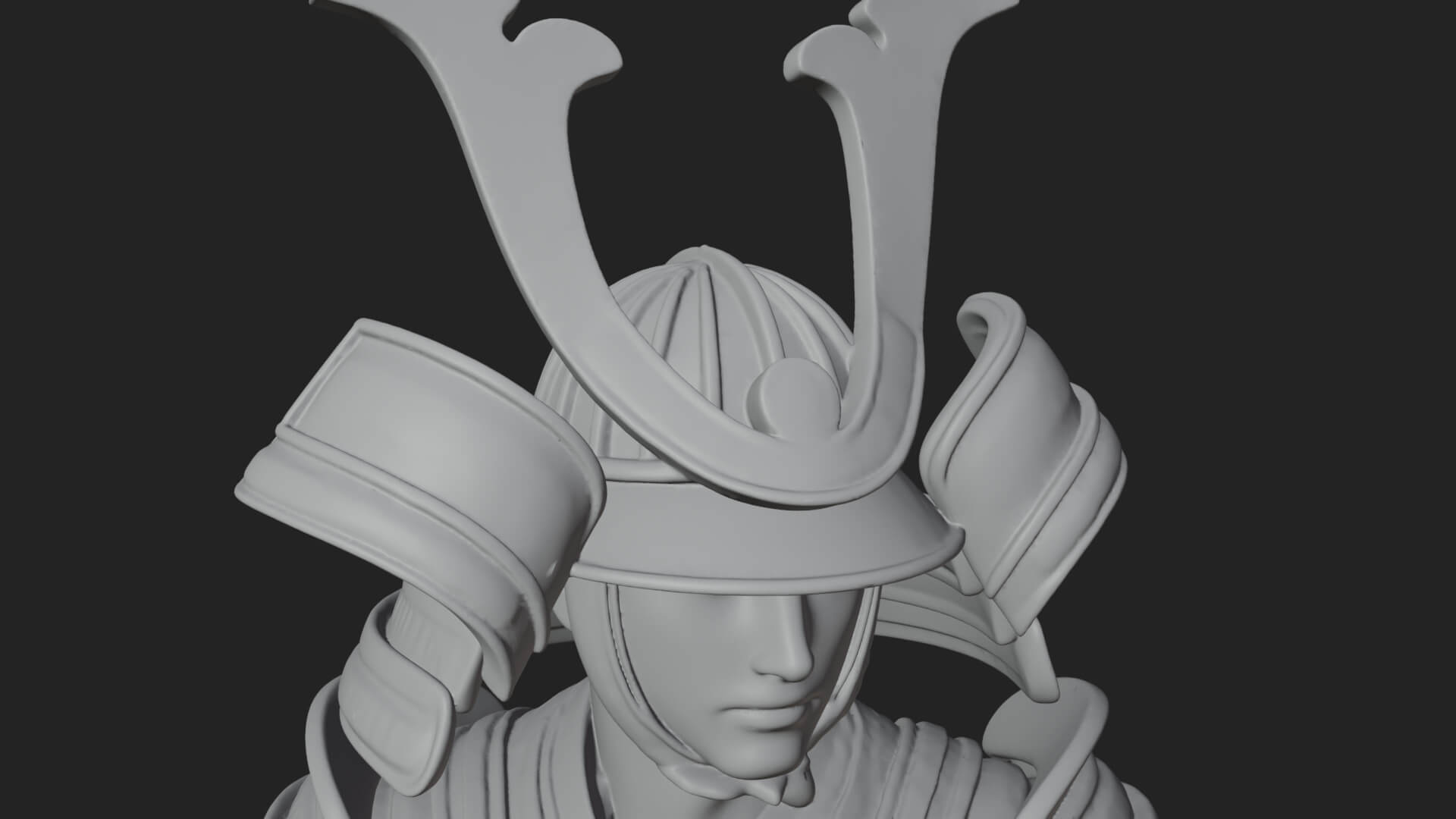 Samurai Armor Display Statue Design 11 3D Print Model 3D Model