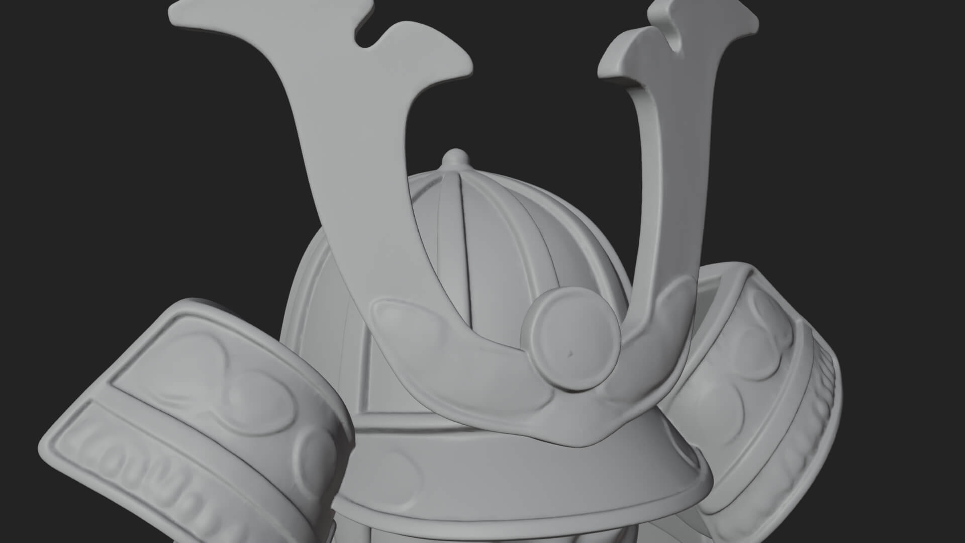 Samurai Armor Display Statue Design 13 3d Print Model 3D Model