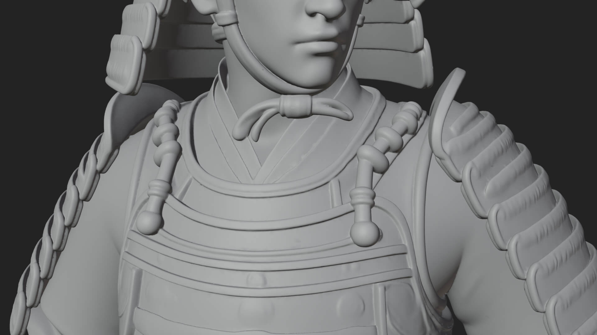 Samurai Armor Display Statue Design 13 3d Print Model 3D Model
