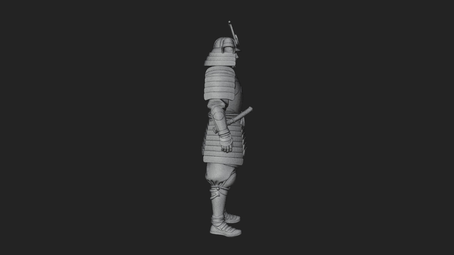 Samurai Armor Display Statue Design 14 3D Print Model 3D Model