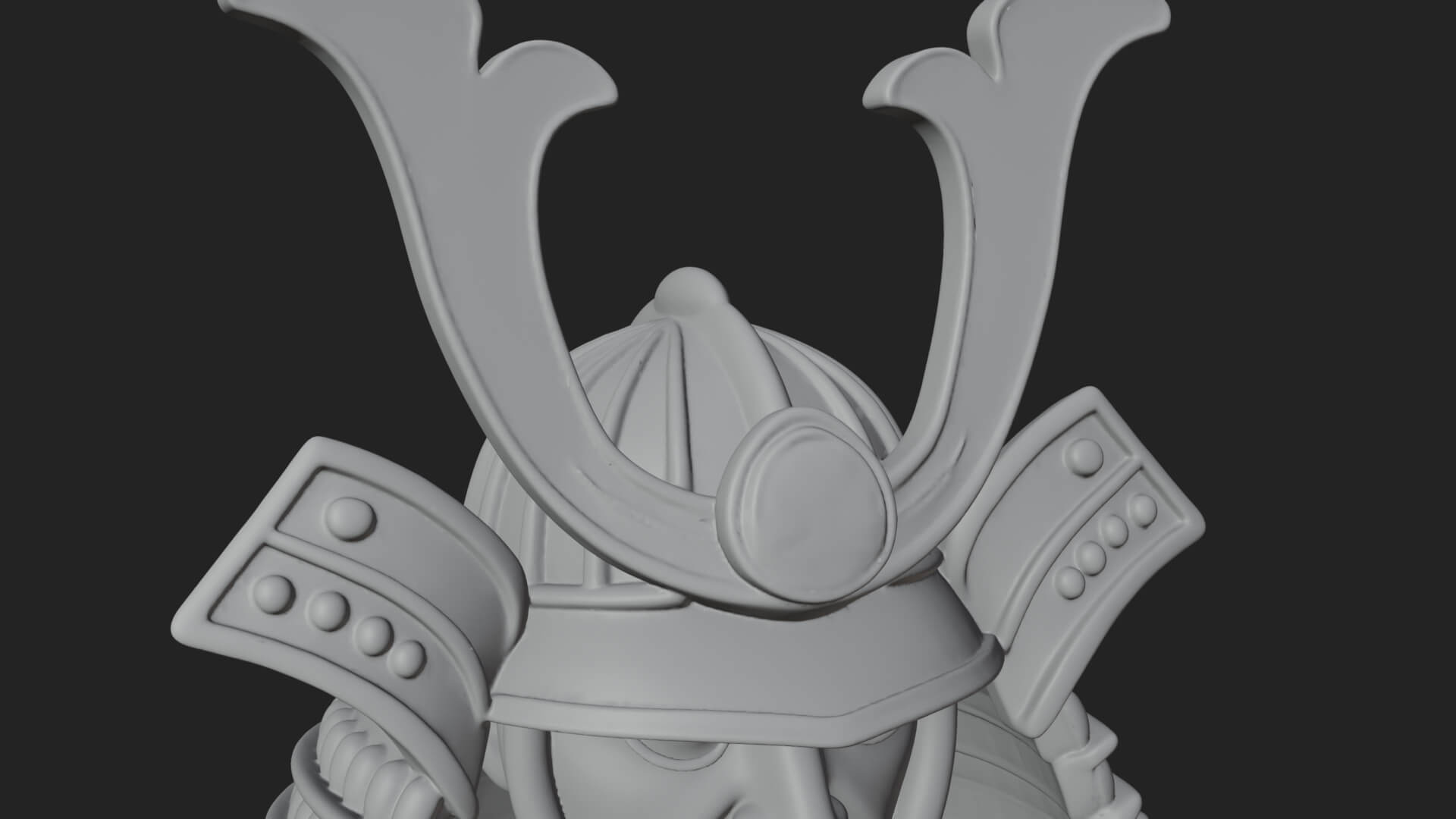 Samurai Armor Display Statue Design 6 3D Print Model 3D Model