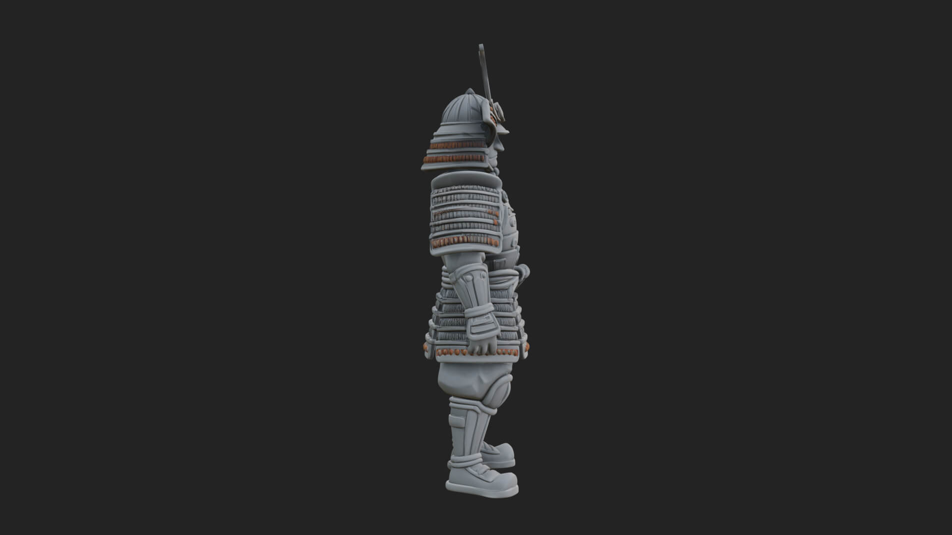 Samurai Armor Display Statue Design 8 3D Print Model 3D Model
