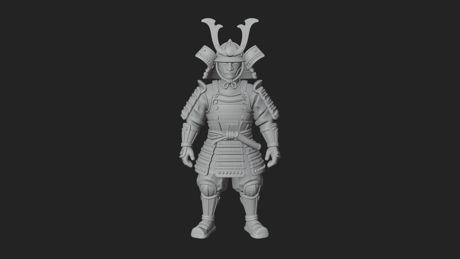 Samurai Armor Display Statue Design 8 3D Print Model 3D Model