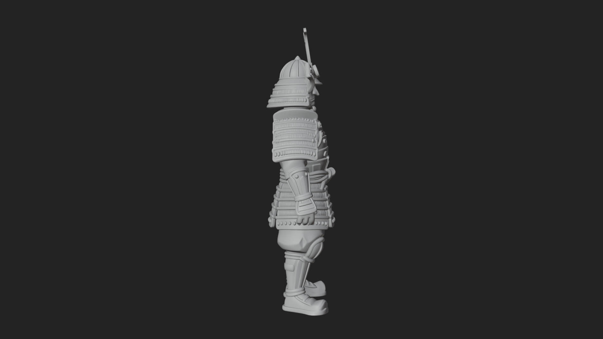 Samurai Armor Display Statue Design 8 3D Print Model 3D Model