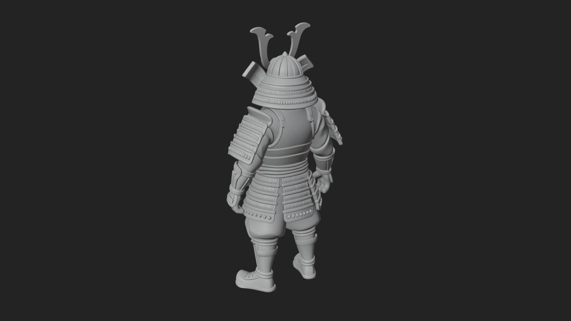 Samurai Armor Display Statue Design 8 3D Print Model 3D Model