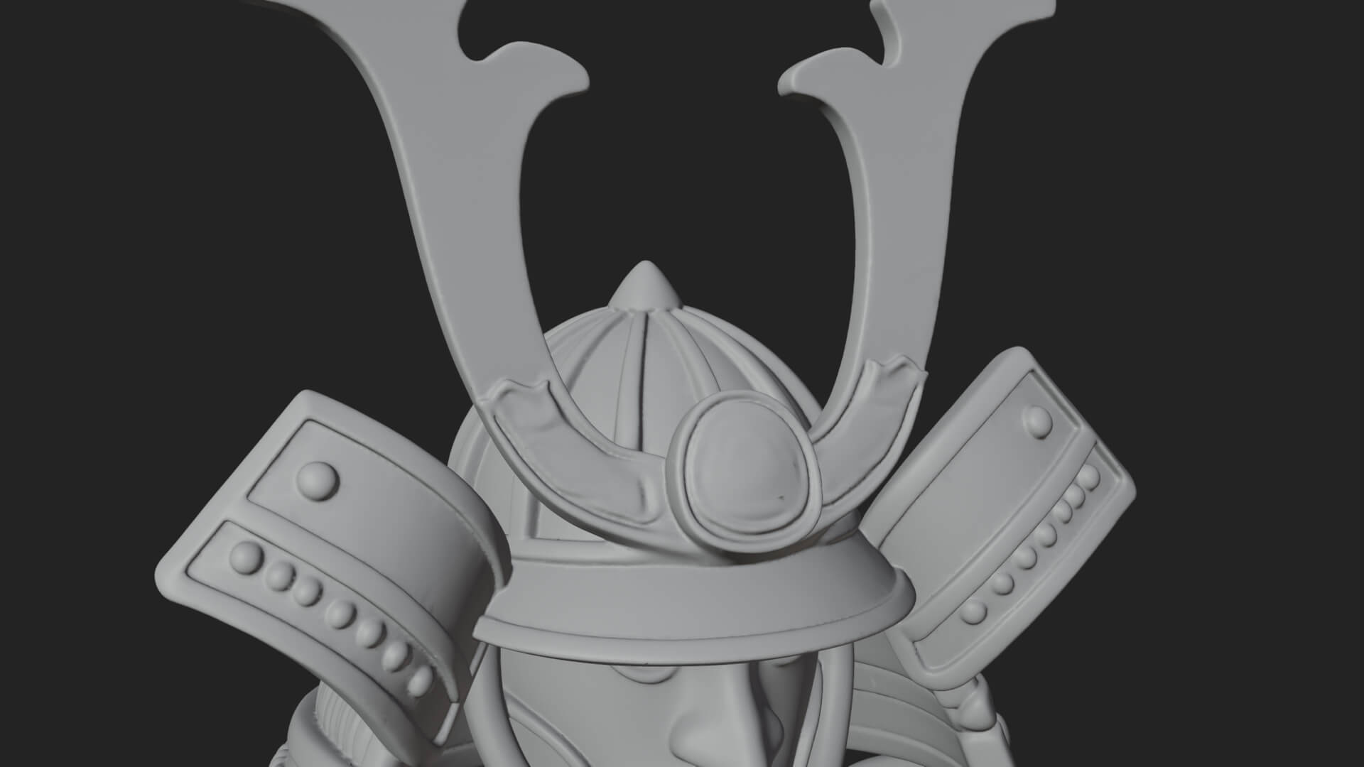 Samurai Armor Display Statue Design 8 3D Print Model 3D Model