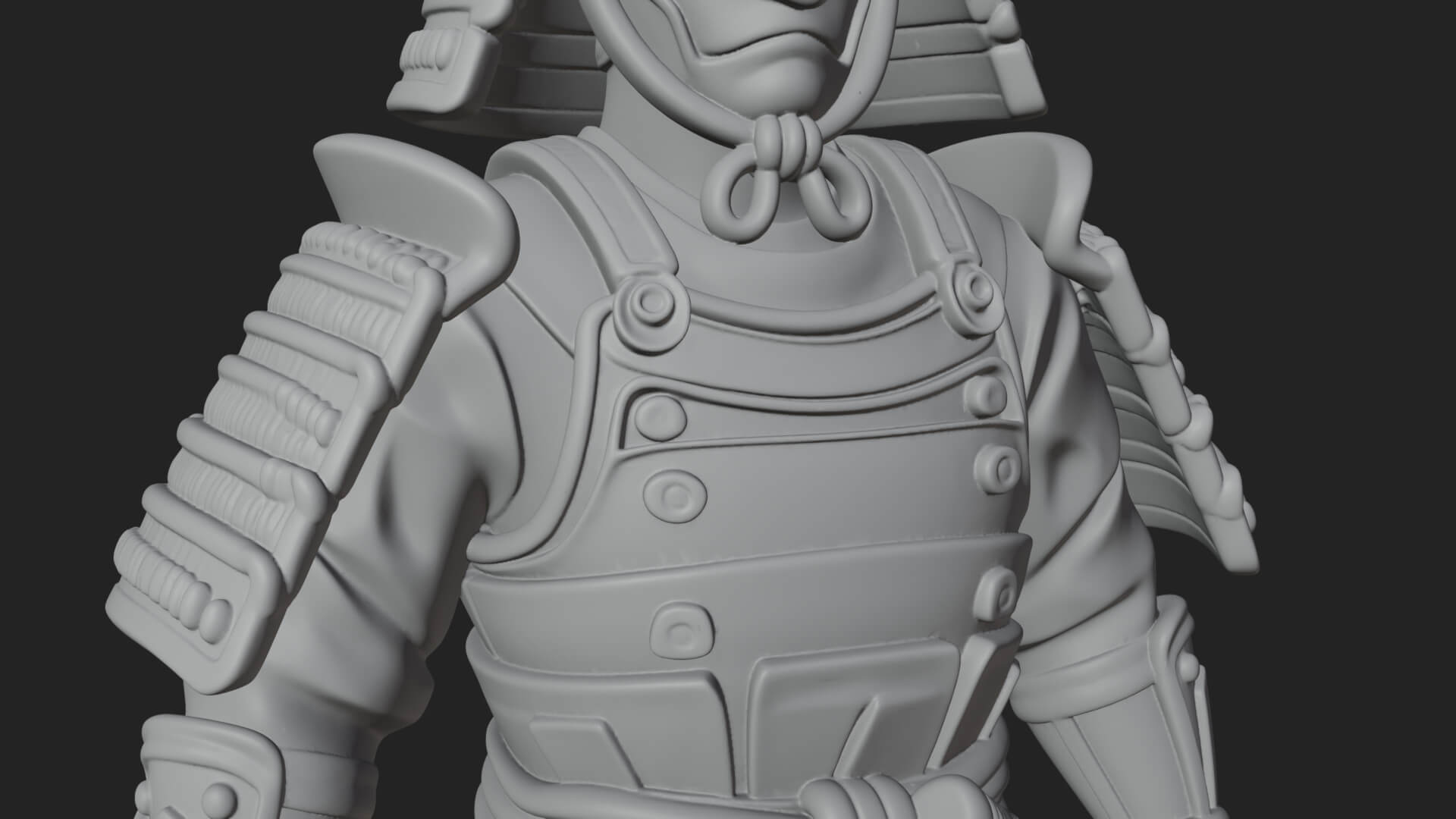 Samurai Armor Display Statue Design 8 3D Print Model 3D Model