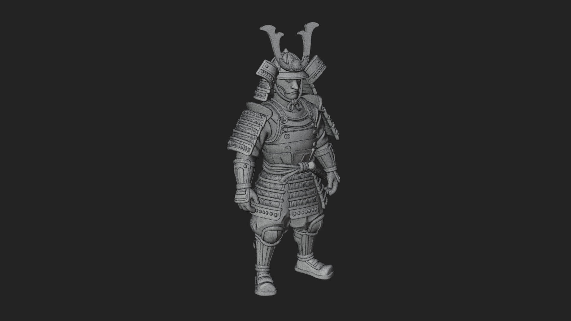 Samurai Armor Display Statue Design 8 3D Print Model 3D Model