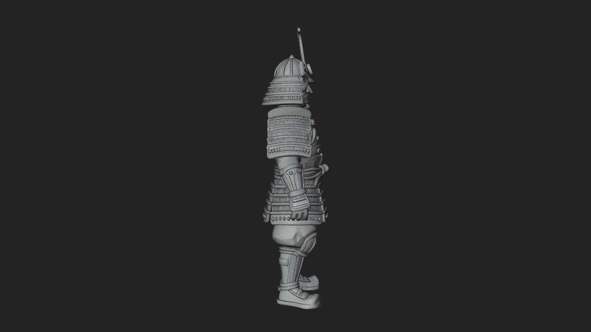 Samurai Armor Display Statue Design 8 3D Print Model 3D Model