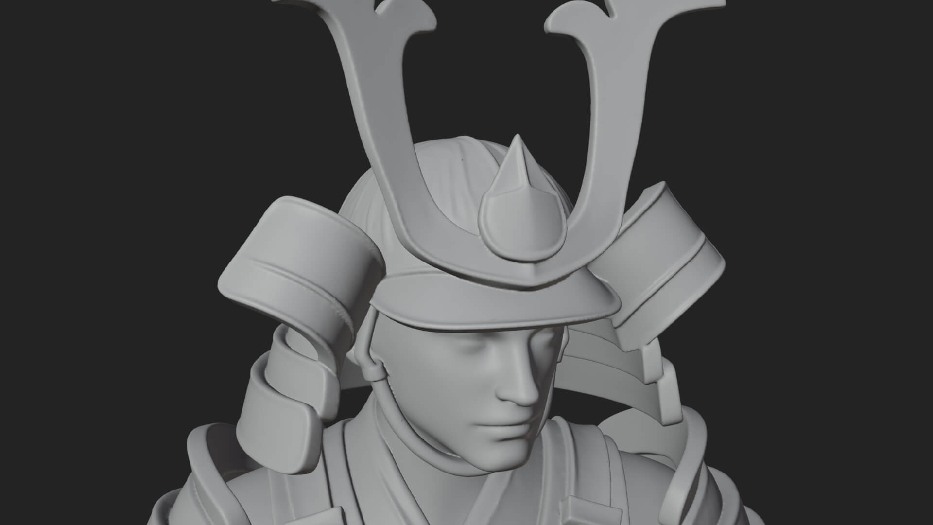 Samurai Armor Display Statue Design 9 3D Print Model 3D Model