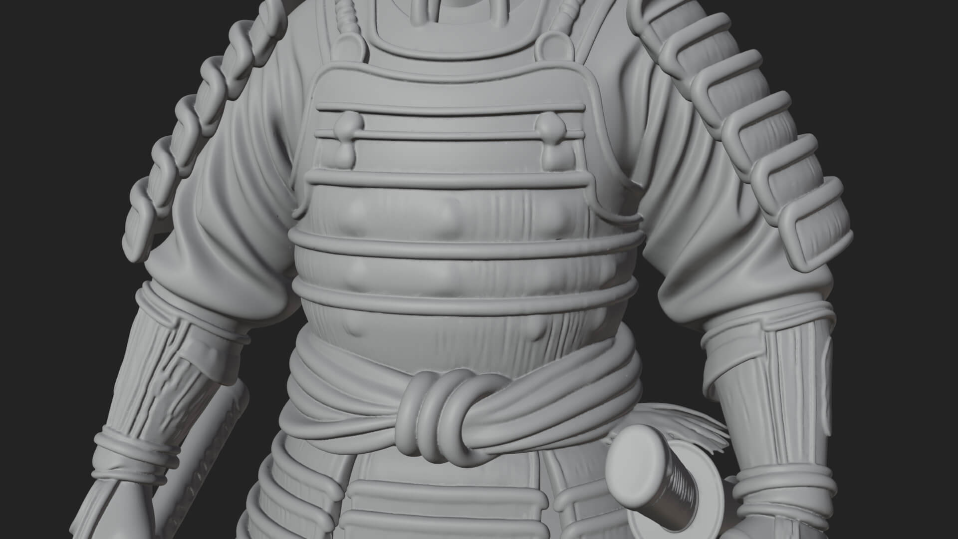 Samurai Warrior Statue Design 10 3D Print Model 3D Model