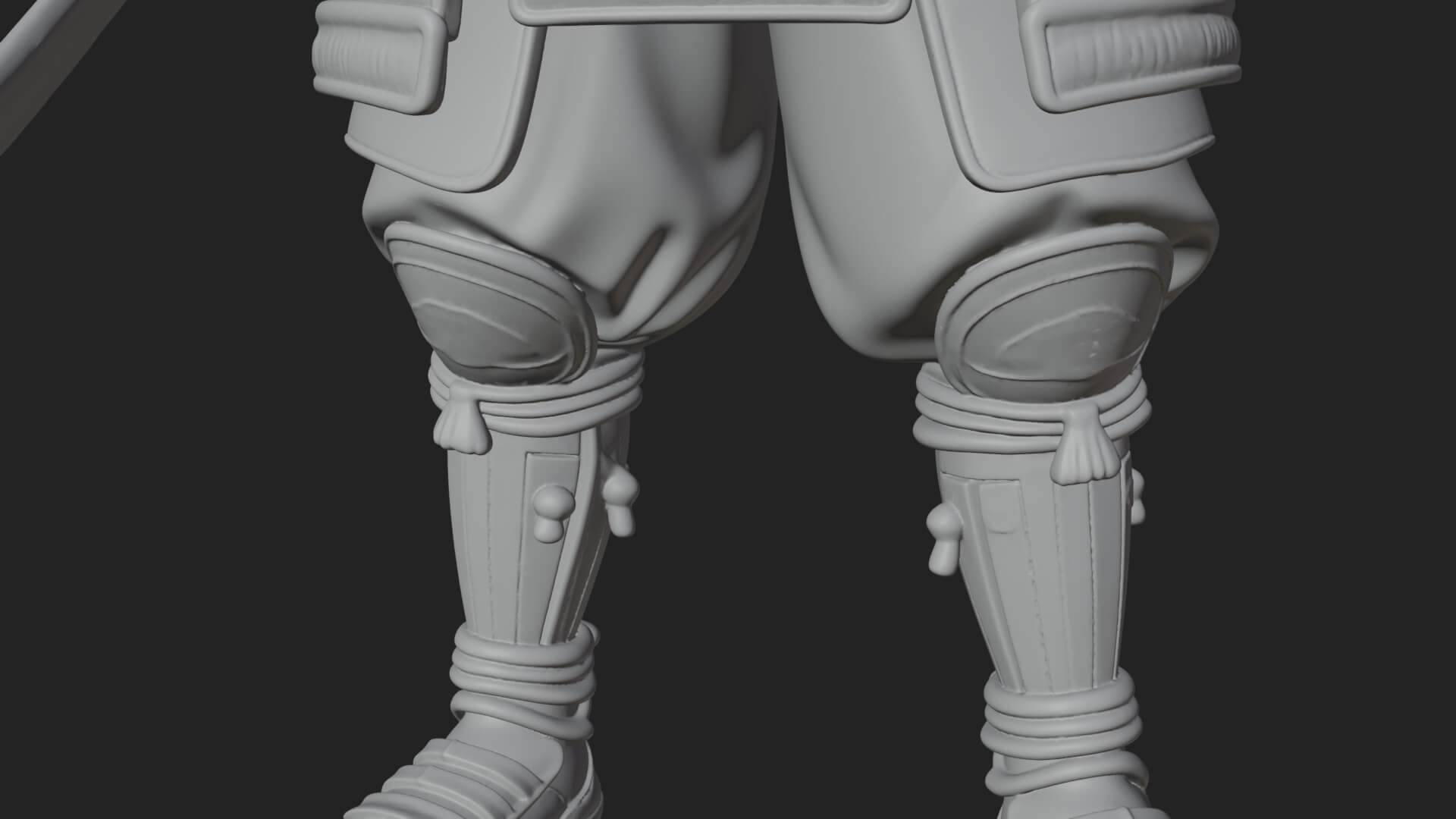 Samurai Warrior Statue Design 10 3D Print Model 3D Model