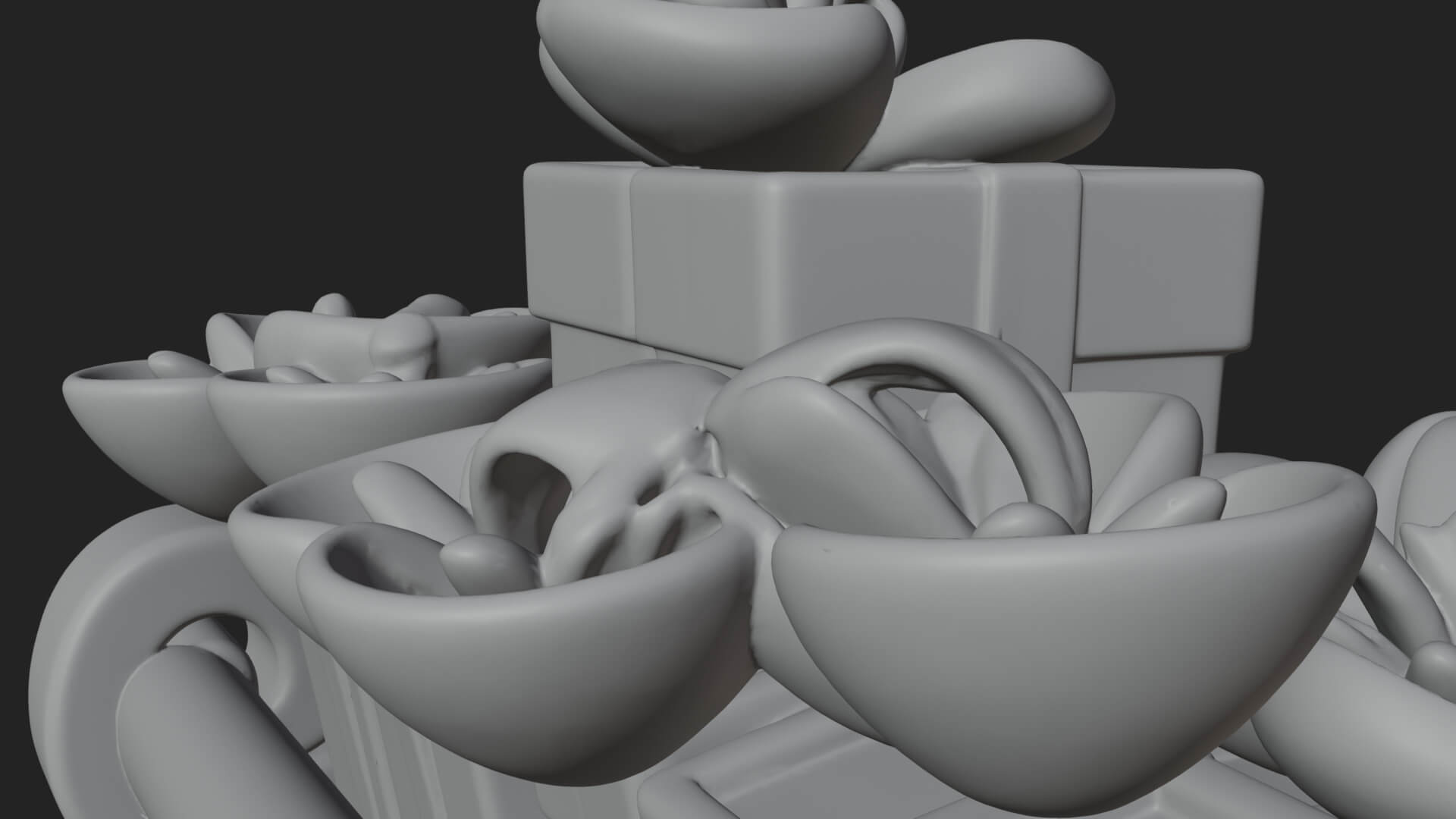 Santa Sleigh with Gifts Model Design 1 3D Print Model 3D Model