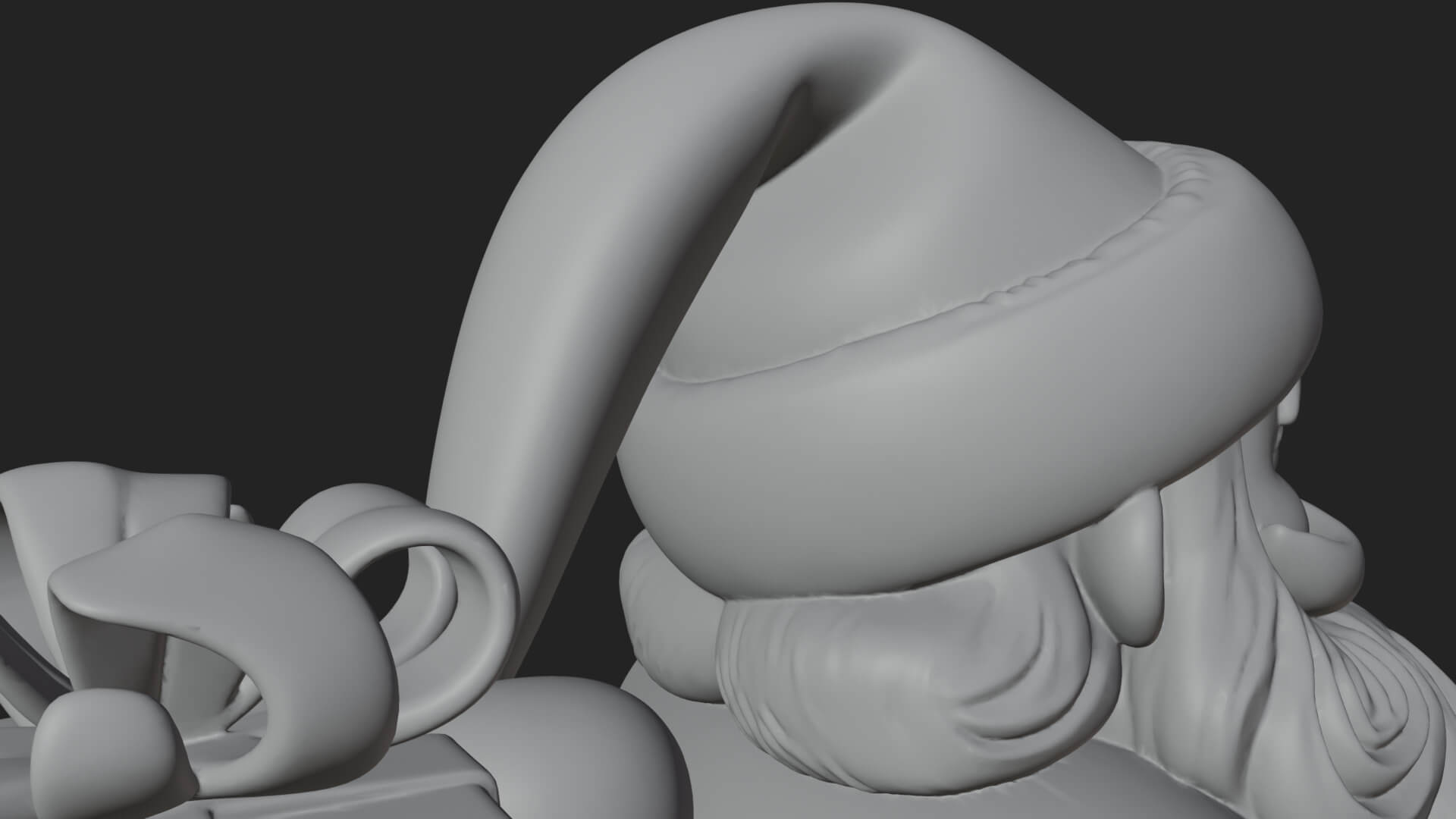 Santa Sleigh with Gifts Model Design 2 3D Print Model 3D Model