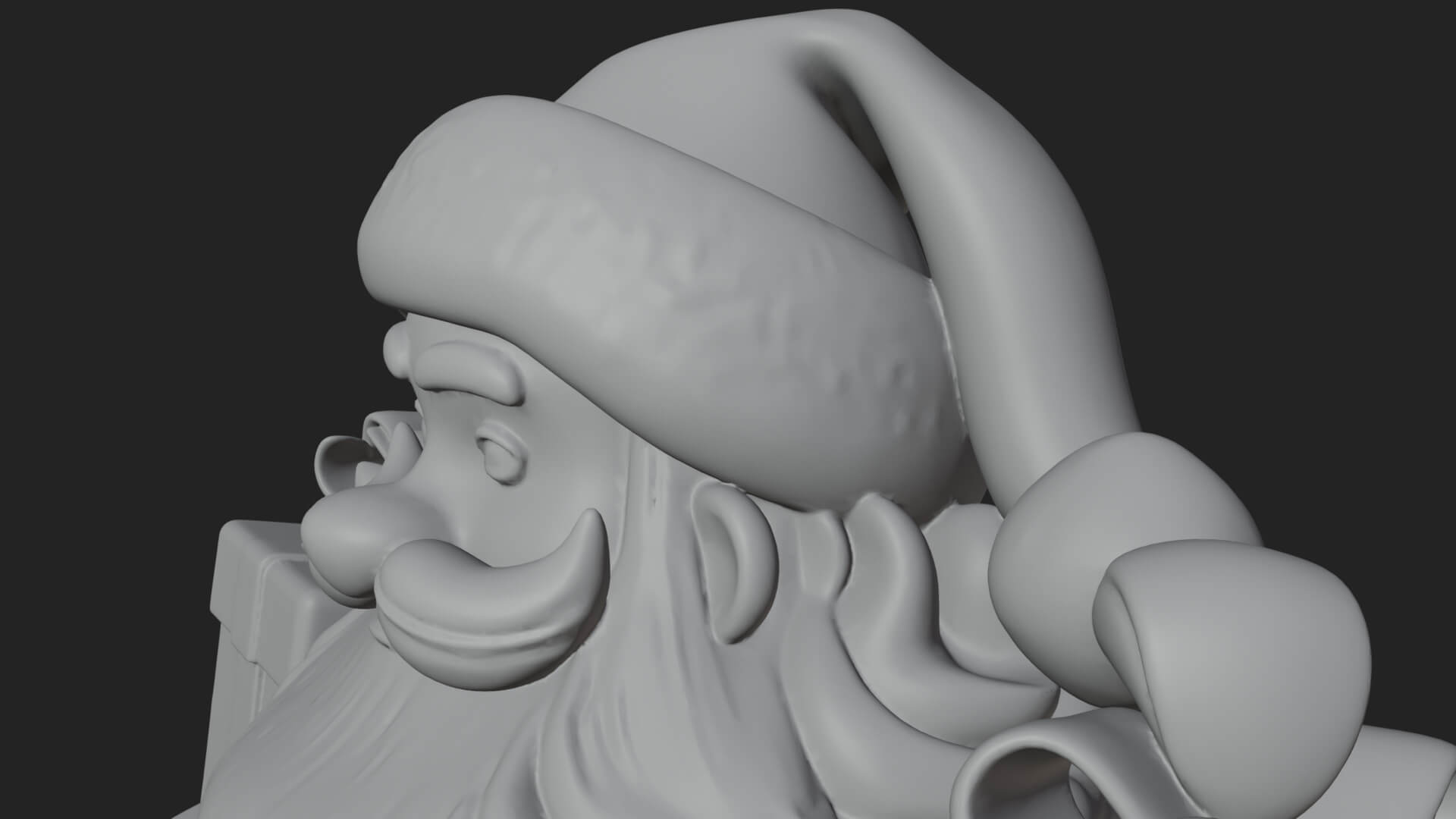 Santa Sleigh with Gifts Model Design 3 3D Print Model 3D Model
