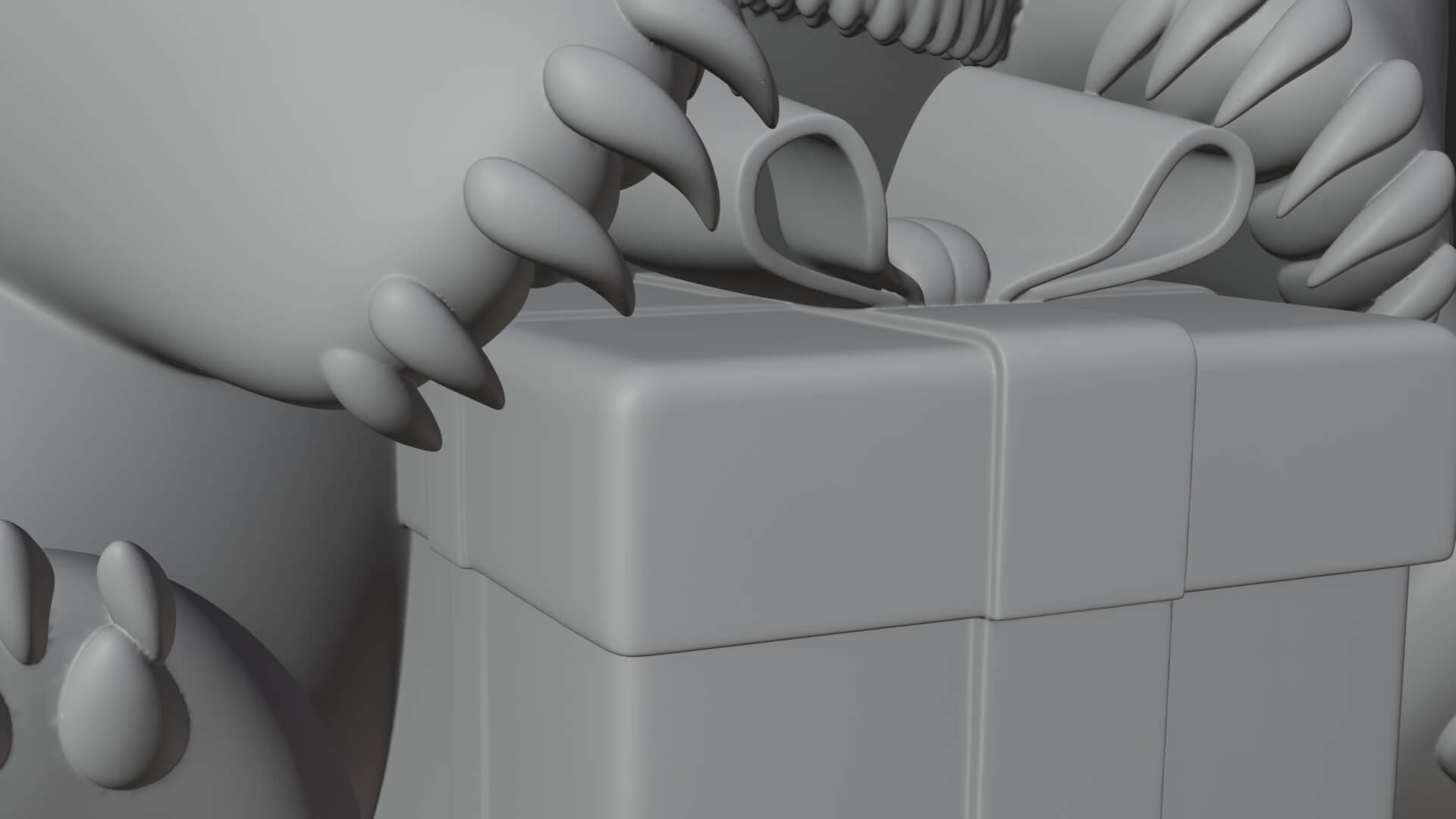 Scarf Wearing Polar Bear Statue Design 1 3D Print Model 3D Model