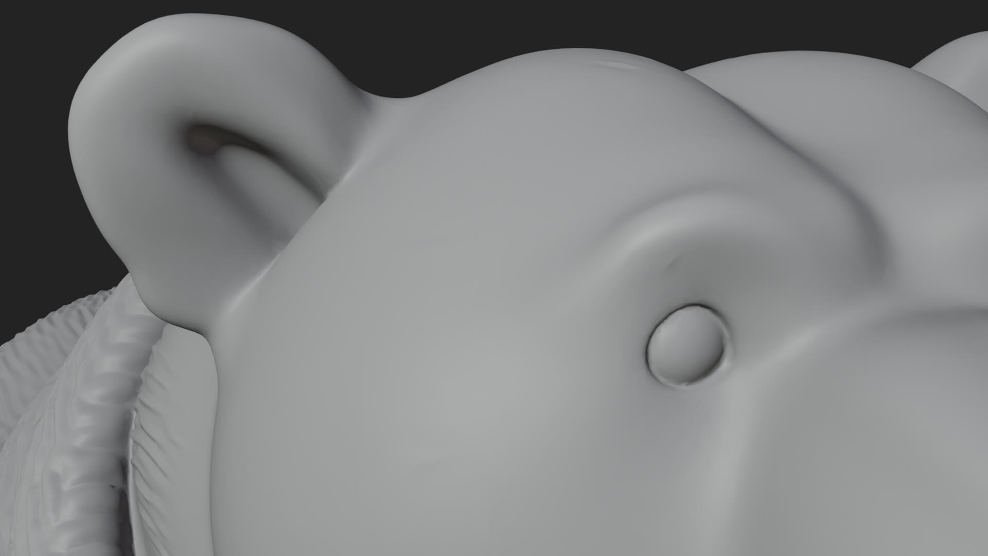 Scarf Wearing Polar Bear Statue Design 4 3D Print Model 3D Model