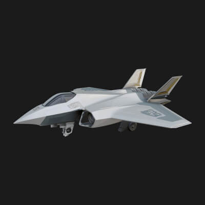 Sci Fi Fighter Craft Model Design 1 3D Print Model