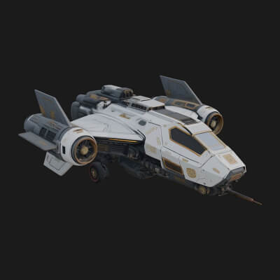 Sci Fi Fighter Craft Model Design 17 3D Print Model