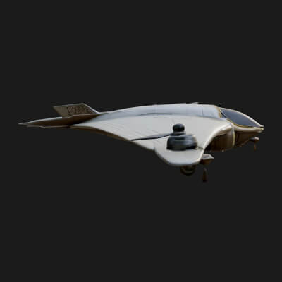 Sci Fi Fighter Craft Model Design 19 3D Print Model
