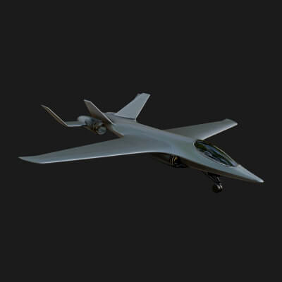 Sci-Fi Fighter Craft Model Design 29 3D Print Model