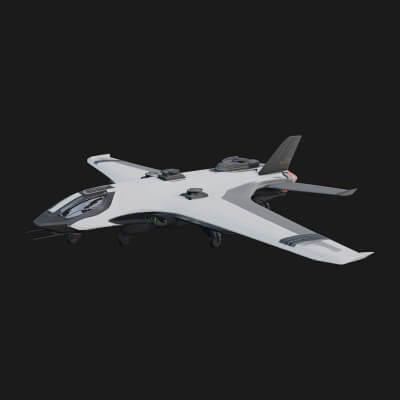 Sci Fi Fighter Craft Model Design 31 3D Print Model