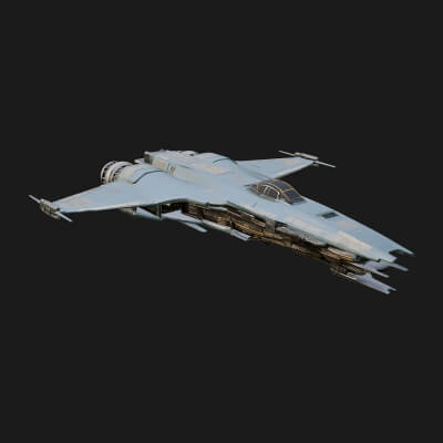 Sci Fi Fighter Craft Model Design 39 3D Print Model