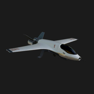 Sci Fi Fighter Craft Model Design 40 3D Print Model