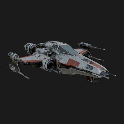 Sci Fi Fighter Craft Model Design 41 3D Print Model