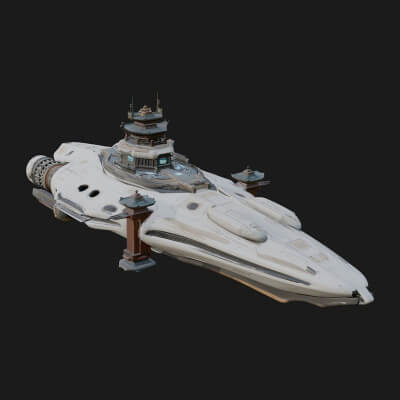 Sci Fi Transport Truck Model Design 13 3D Print Model