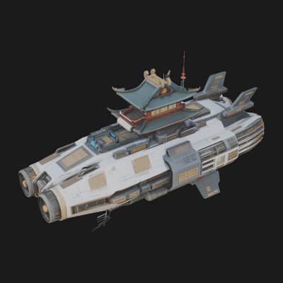 Sci-Fi Transport Truck Model Design 8 3D Print Model