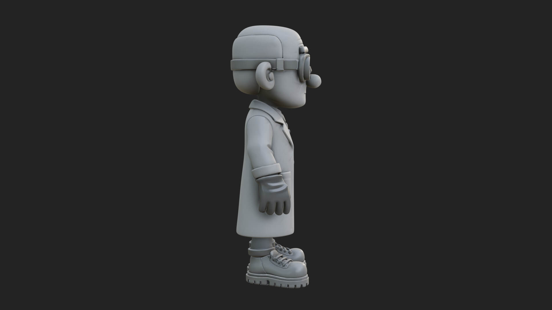 Scientist Man Statue Design 4 3D Print Model 3D Model