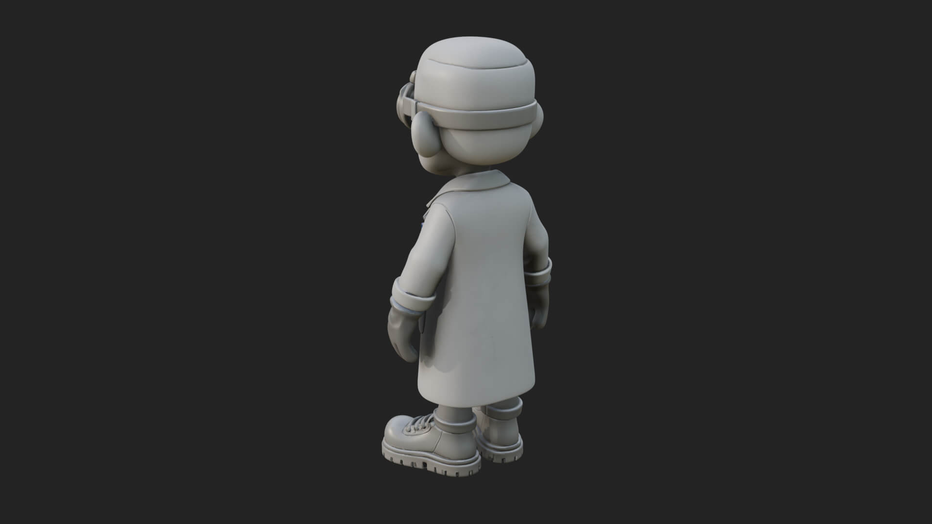 Scientist Man Statue Design 4 3D Print Model 3D Model