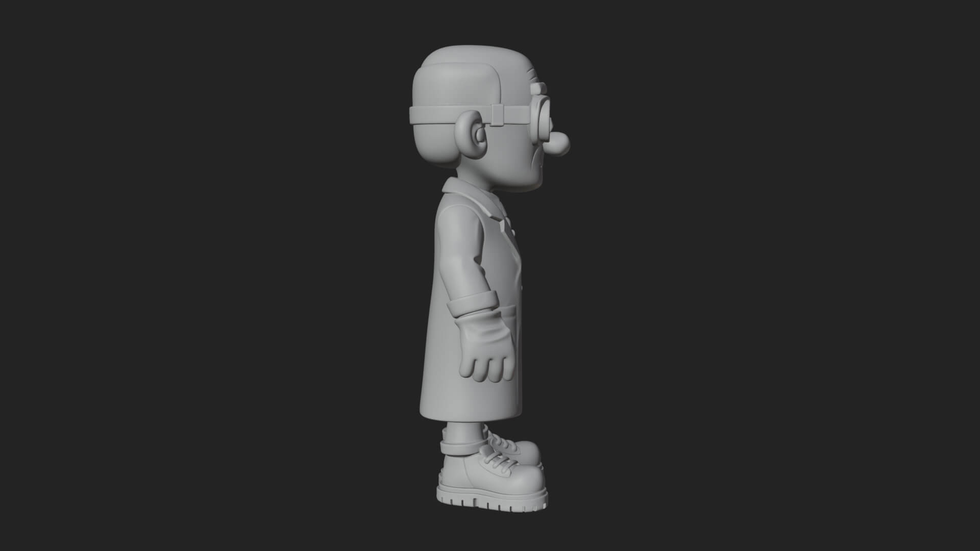 Scientist Man Statue Design 4 3D Print Model 3D Model
