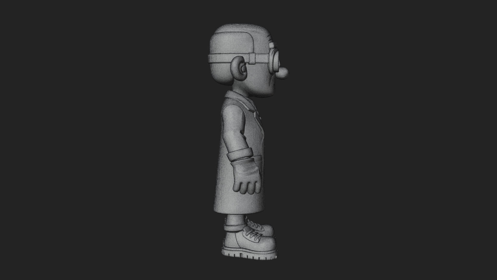 Scientist Man Statue Design 4 3D Print Model 3D Model