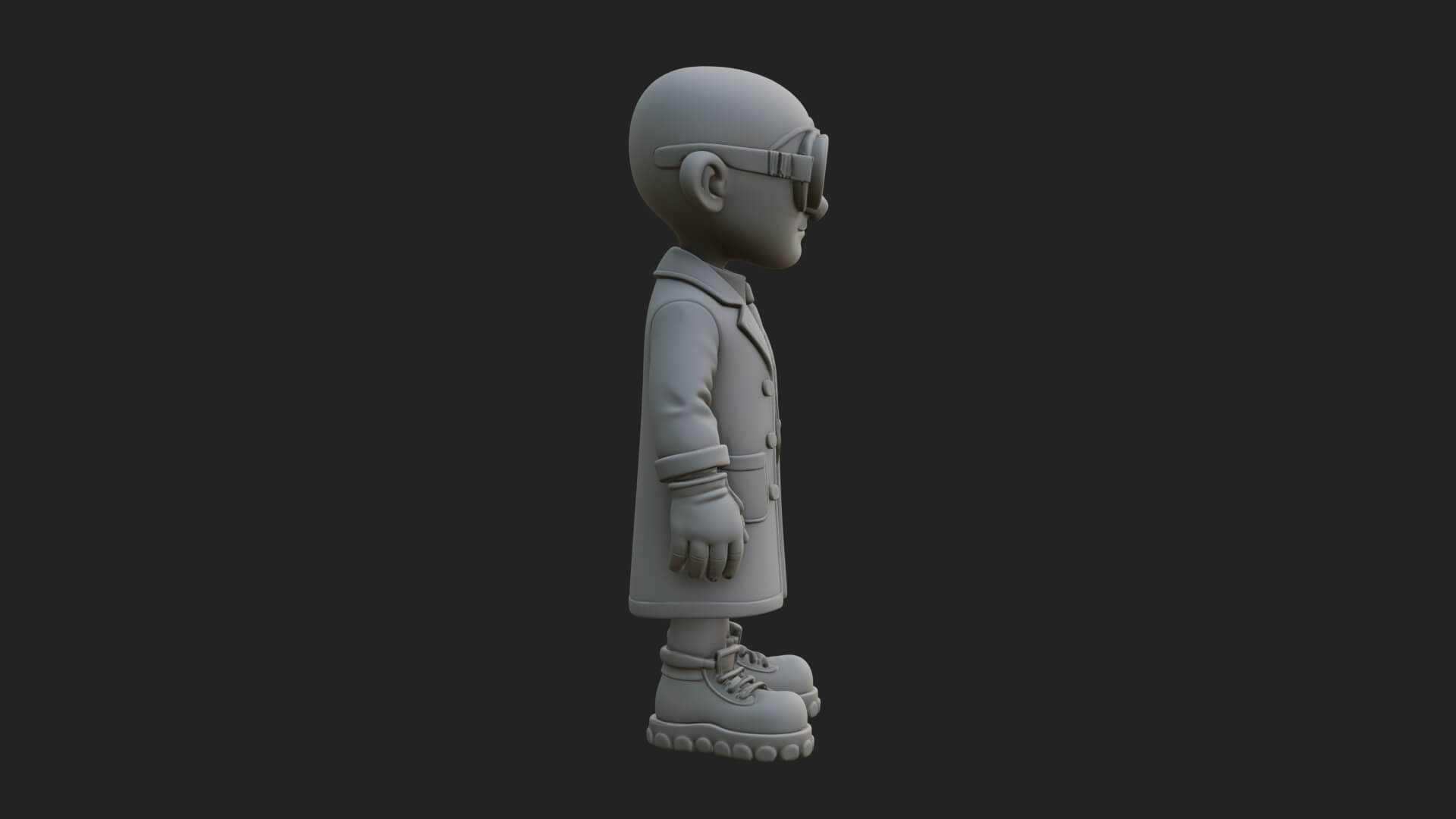Scientist Man Statue Design 5 3D Print Model 3D Model