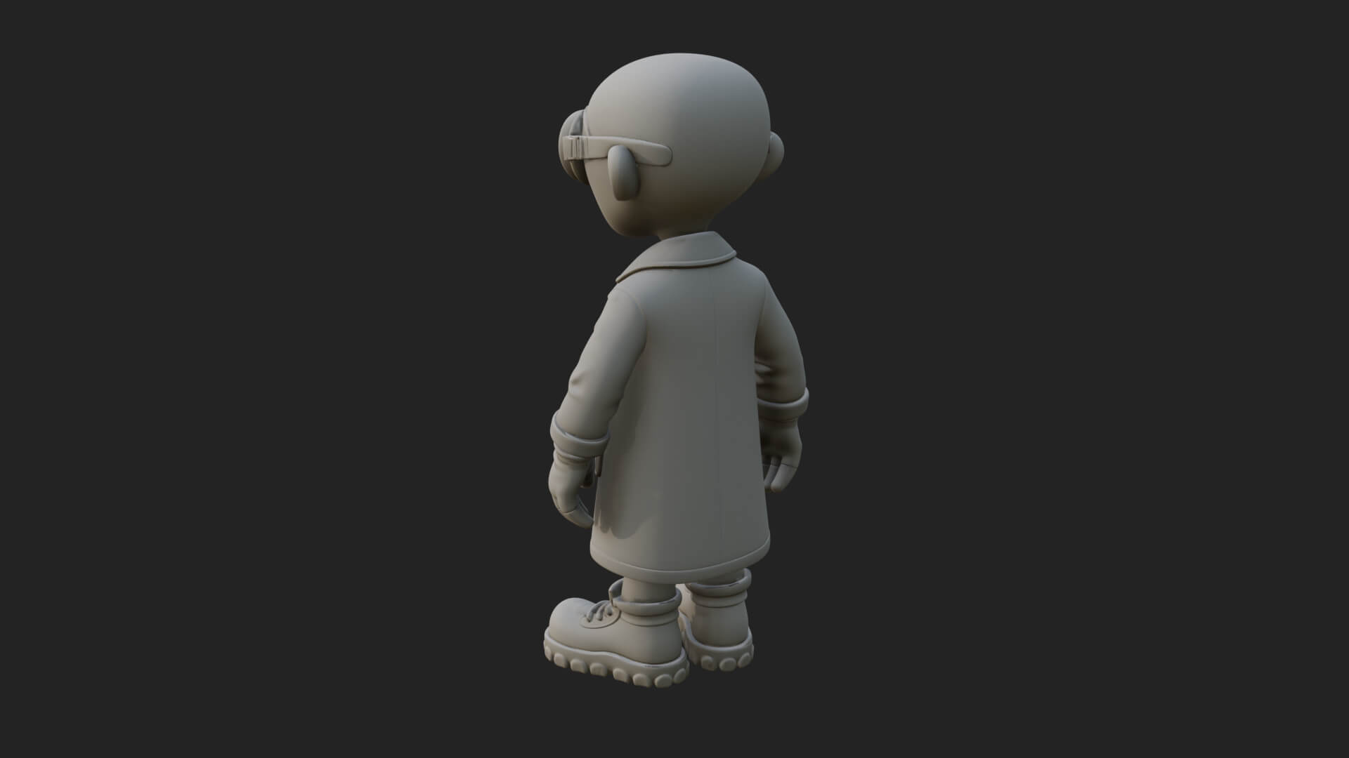 Scientist Man Statue Design 5 3D Print Model 3D Model