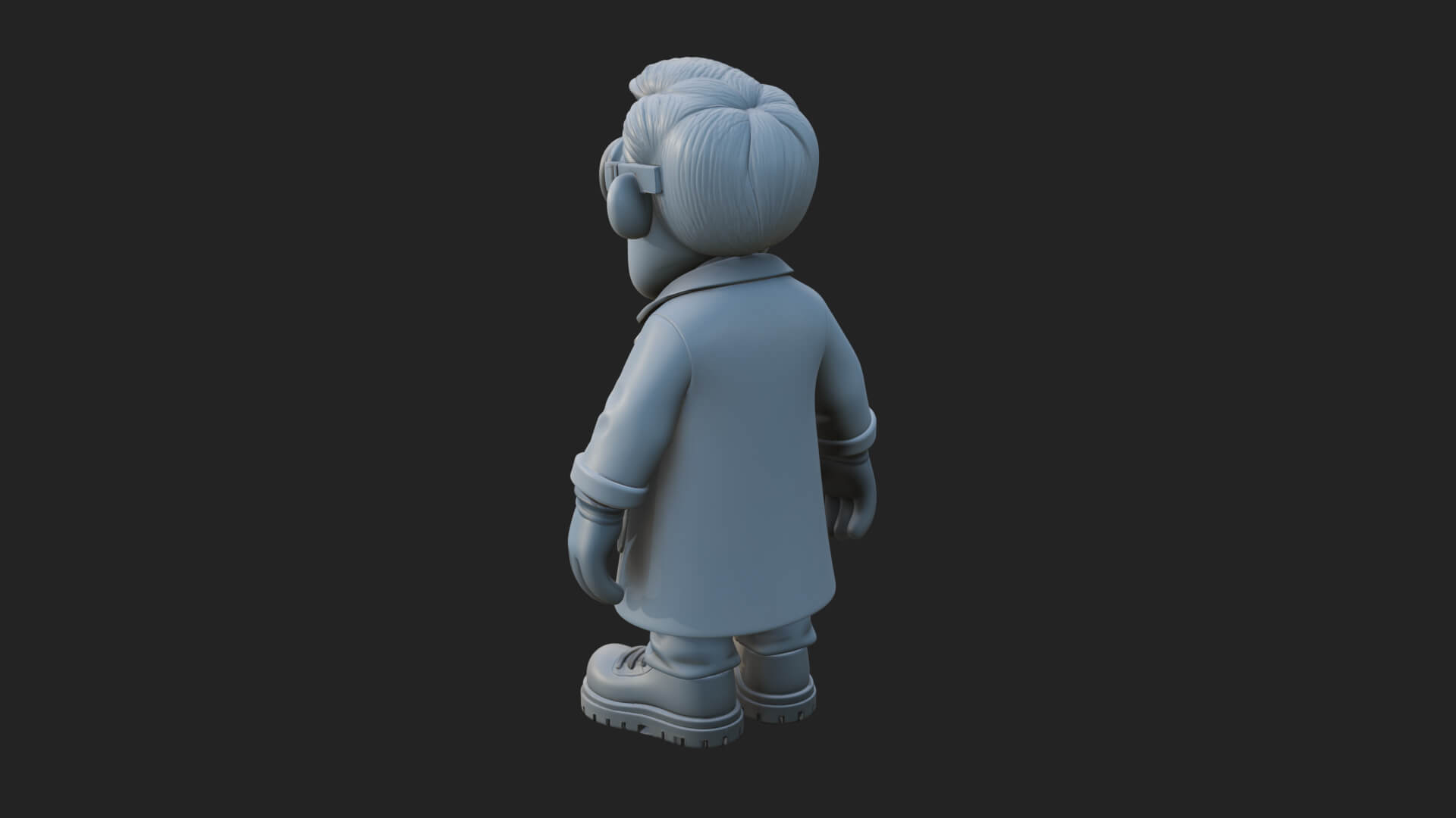 Scientist Man Statue Design 6 3D Print Model 3D Model