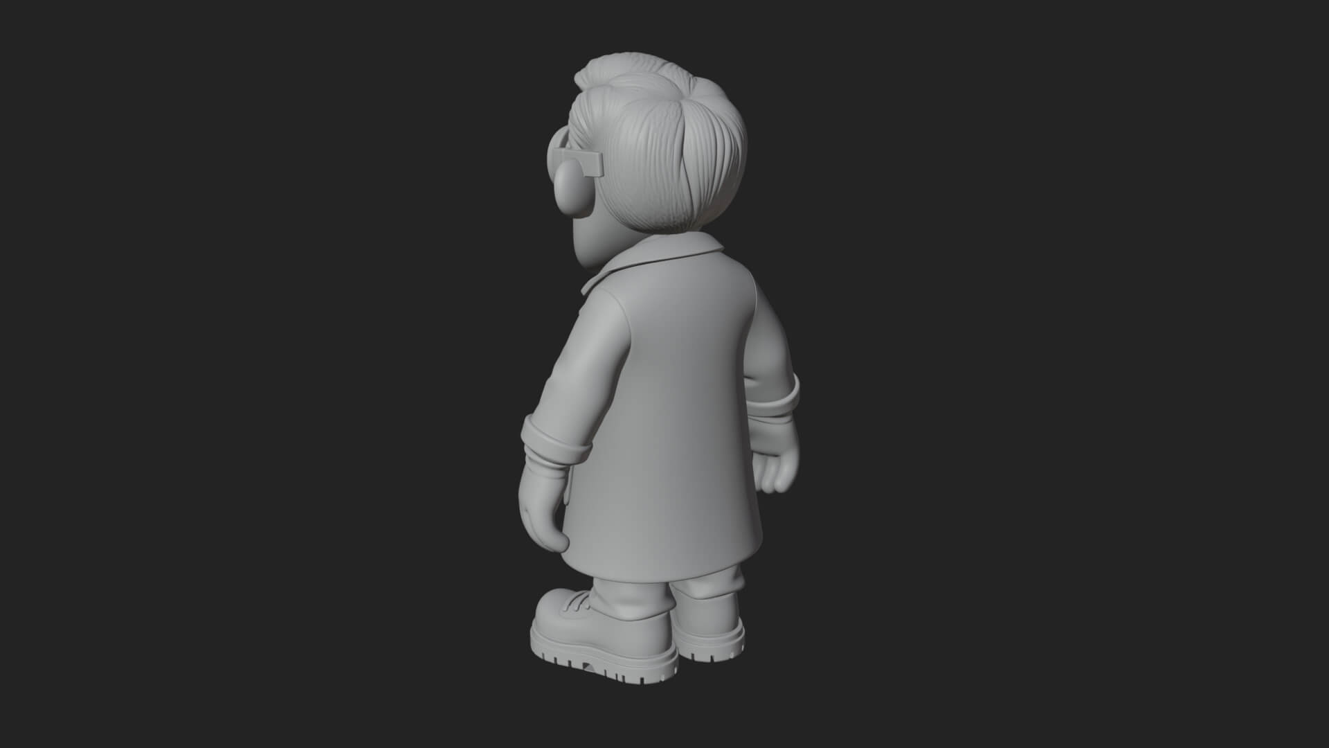 Scientist Man Statue Design 6 3D Print Model 3D Model