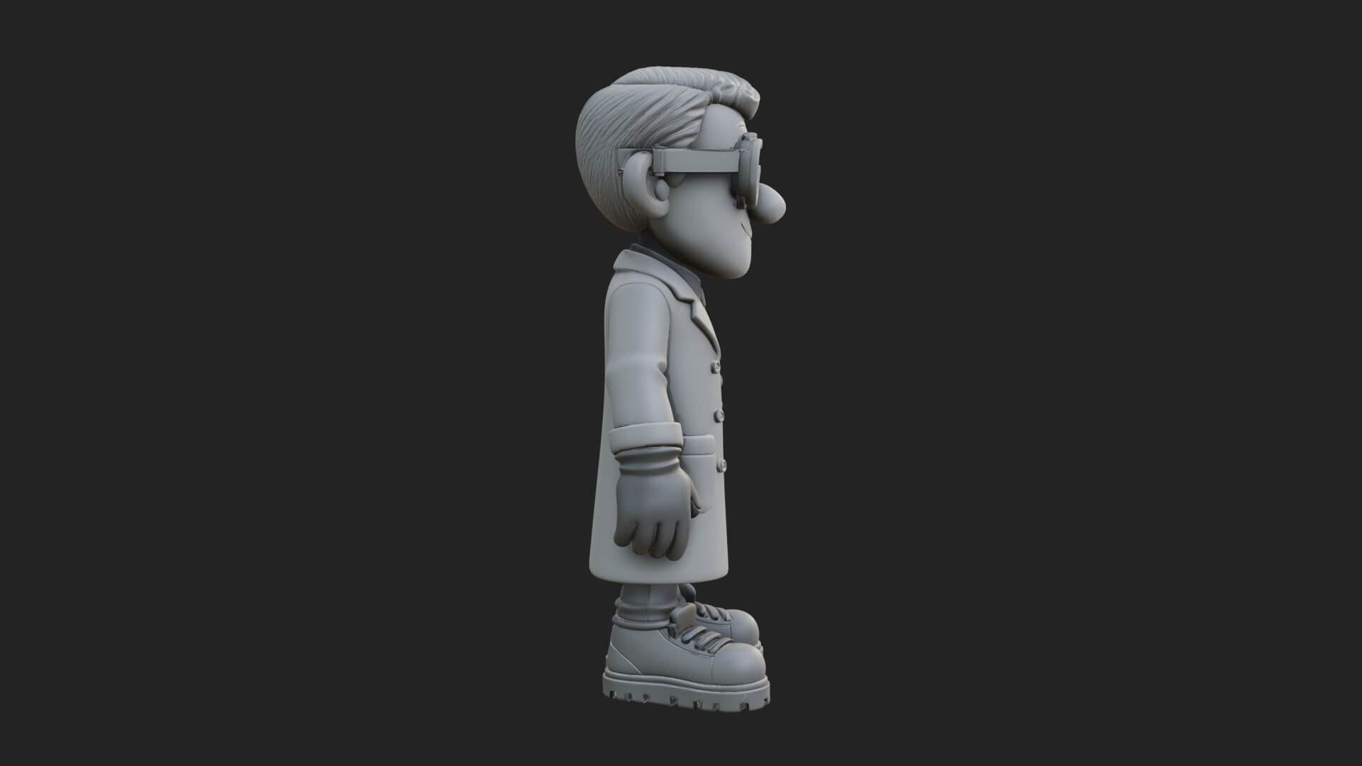 Scientist Man Statue Design 7 3D Print Model 3D Model