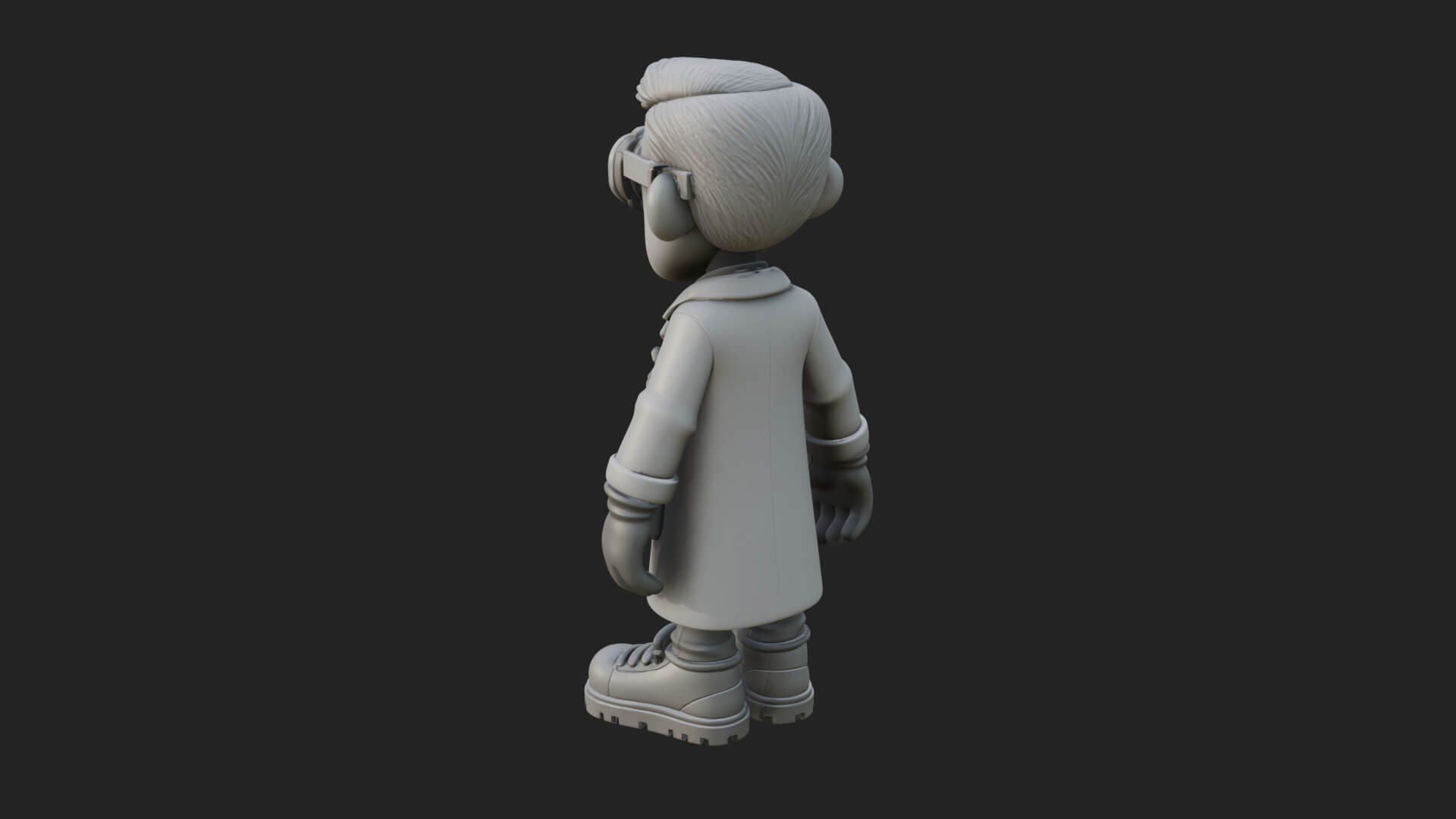 Scientist Man Statue Design 7 3D Print Model 3D Model