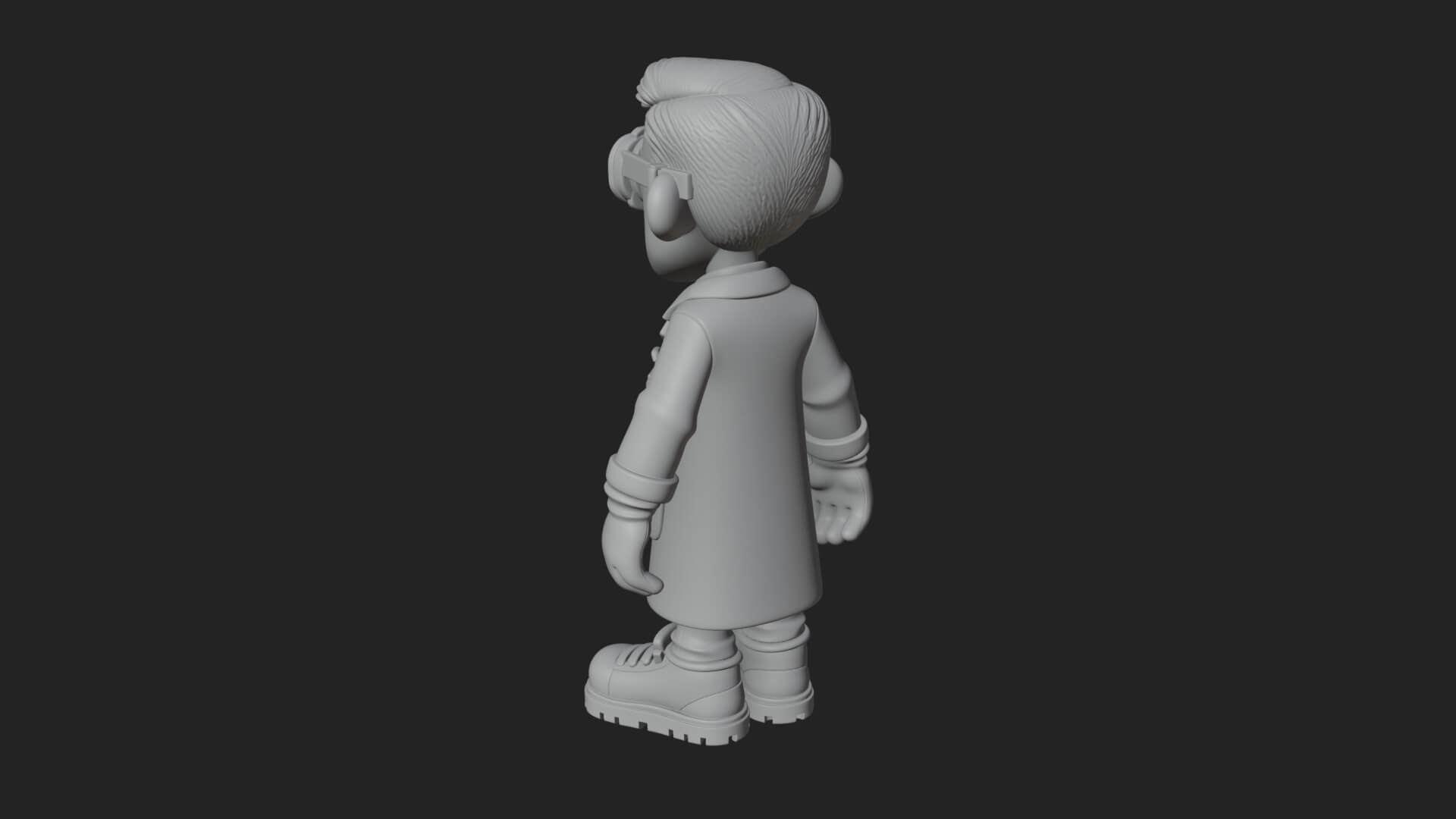 Scientist Man Statue Design 7 3D Print Model 3D Model